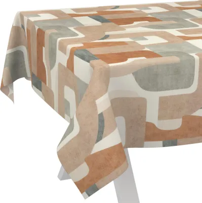 Produktbild von Tischdecke Callista-Goldglöckchen Braun 200x140cm Schnittkante