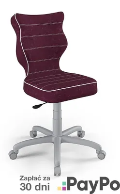 Zdjęcie produktu dla Krzesło Wzrostowe Dla Dzieci I Młodzieży, Ergonomiczne Krzesło Do Biurka, Dla Osób O Wzroście 146-176 Cm, Kolor: Szary (Visto 07)