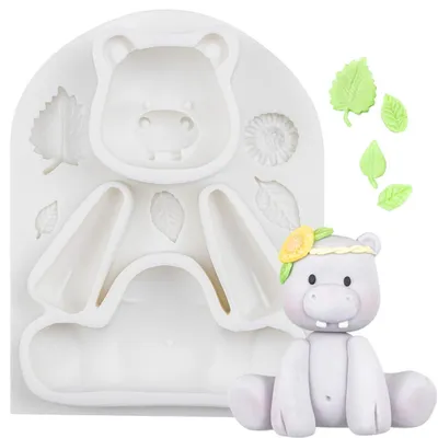 Productafbeelding van Siliconen mal voor taartdecoratie, taarttopper, fondant, chocolade, 7,7 cm hoog