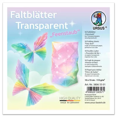 Produktbild von URSUS 38065501, Bastelset für Kinder, Mehrfarbig, Transparent, 50 Stück(e)