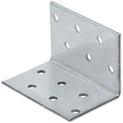 Immagine prodotto di Connettore angolare per falegnami, acciaio zincato, 40 x 40 x 60 mm, Immagine generata dall'IA
