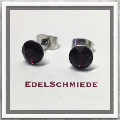 Produktbild von Edelschmiede925 Ohrstecker Modeschmuck (Stift = Titan) m Swarovski