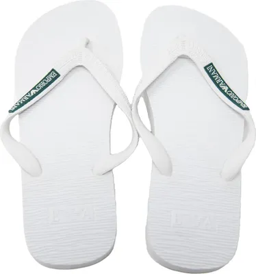 Image de Tongs pour homme EMPORIO ARMANI, pour la plage ou la piscine, référence 211301 3P484 FLIP FLOP BEACHWEAR, EU 44 - UK 9,5 - USA 10 - CN 280, 100 % caoutchouc