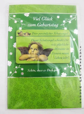 Produktbild von Geburtstagskarte Glückwunschkarte mit Schutzengelmotiv 51-4416