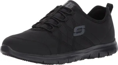 Immagine prodotto di Scarpa da lavoro da donna Skechers Work modello Ghenter Srelt, colore nero, taglia 9.5 US