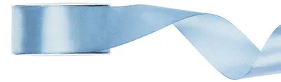 Image de Ruban cadeau satin bleu ciel bleu clair 25m 38mm de large