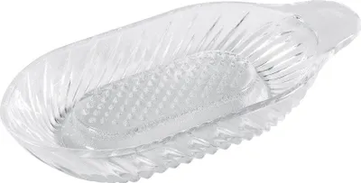Produktbild von Borgonovo Obstreibe Glas oval, Flache Reibe, 205 mm, 95 mm, 32 mm, 300 g