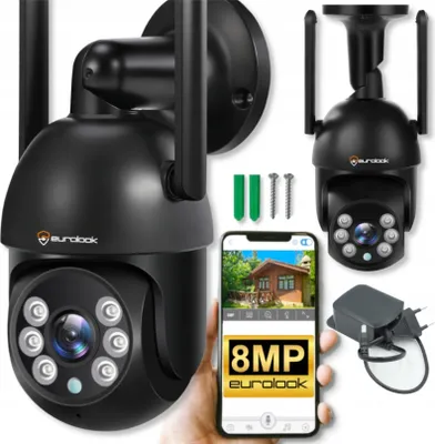 Produktbild von WiFi SMART Outdoor Schwenk-Neige IP Kamera ALARM 8MPX Bewegungserkennung 4X ZOOM