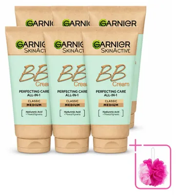Obrázek produktu pro 6 kusů Garnier SkinActive BB krém Classic Medium, 5 v 1 - 50 ml - balení