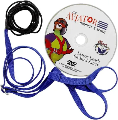 Produktbild von Aviator Papageiengeschirr XXXS Blau