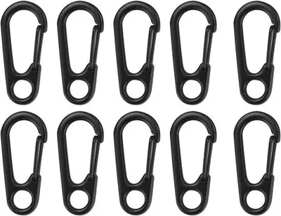 Productafbeelding van 20 stuks mini karabijnhaken voor sleutelhangers en camping