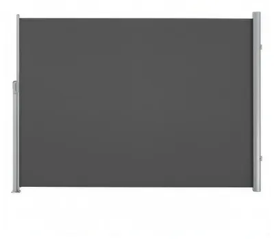 Obrázok produktu pre Výsuvná bočná markíza s hliníkovým krytom | Antracitová farba | 350 x 160 cm