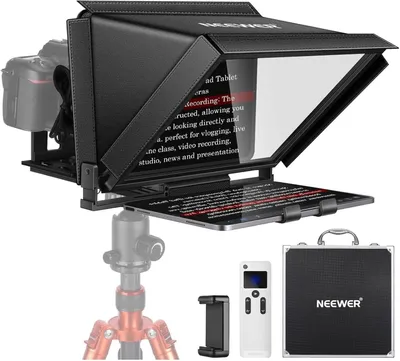 Produktbild von Teleprompter – Autocue – Kamerateleprompter – Drehbuchschirm – Videoteleprompter – 14 Zoll, Aluminiumlegierung