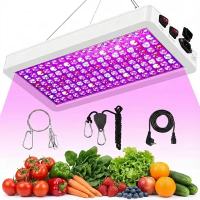 Zdjęcie produktu dla 47W 1200lm lampa roślinna Led pełne spektrum rośliny domowe lampa UV do uprawy roślin światło dla roślin warzywa kwiaty (VEG i BLOOM podwójny przełącznik)