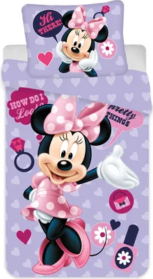 Zdjęcie produktu dla Zestaw pościeli dziecięcej Myszka Minnie 135/140x200 cm zestaw pościeli z mikrofibry