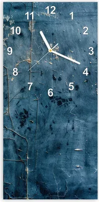 Produktbild von Wanduhr aus Glas mit Motiv Verwitterte Wand- 30 x 60 cm - inkl. Aufhängesystem