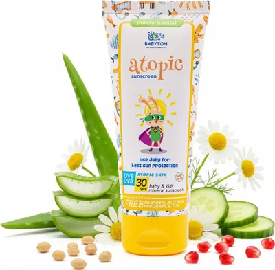 Produktbild von Babyton Mineral Sonnencreme SPF 30 für Babys & Kinder – Sensible Haut, Organisch