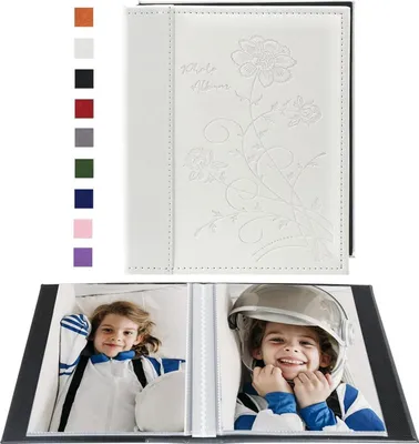 Zdjęcie produktu dla Album fotograficzny 15x10 cm, skórzana okładka, 2 sztuki, po 50 zdjęć, bezkwasowy