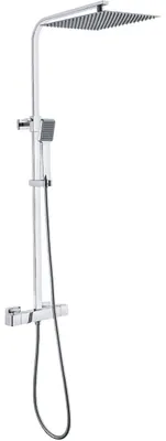 Image de Quartos 300 colonne de douche chromée avec thermostatique Essebagno