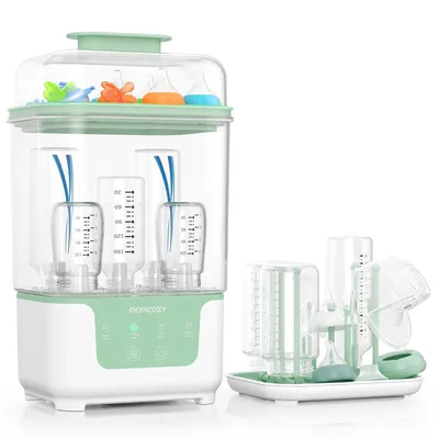 Produktbild von Momcozy Elektrischer Dampfsterilisator & Trockner für Babyflaschen – Platzsparend, 6 Flaschen Kapazität, 4-in-1 Kompaktgerät für Babyflaschen