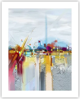 Produktbild von Poster - Poster ohne Rahmen - Abstraktion modern - 40x50 cm - Wand Bild - Wanddeko - Wandbilder - Kunstposter - Wandposter - Bilder - Kunstdruck - Wanddekoration - Wandbild - P2XPA40x50-4028