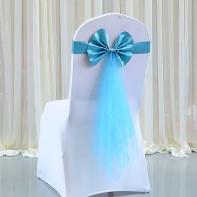 10 Satin-Stuhlschärpen, elastisch, 80-95 cm, für Hochzeiten