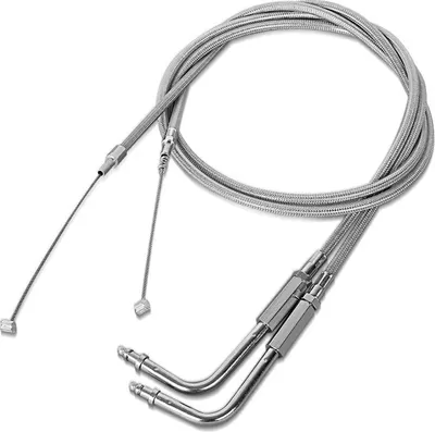 Image de Câble d'accélérateur 100cm pour Harley Davidson Road King 1996-2007 acier inoxydable/nylon