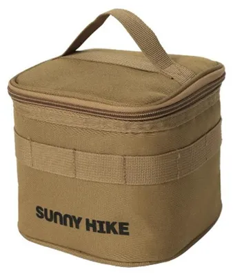 Produktbild von INF Outdoor Gewürz-Organizer Oxford-Stoff 16x15x14cm mit Flaschen Khaki