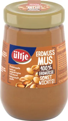 Produktbild von Ültje pur Erdnuss Mus ungesalzen mit gerösteten Erdnüssen 340g