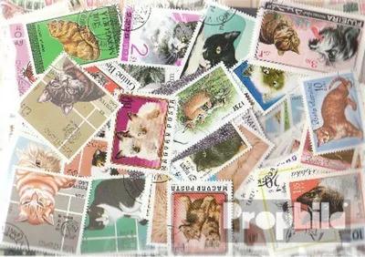 Produktbild von Briefmarken Motive 300 verschiedene Katzen Marken