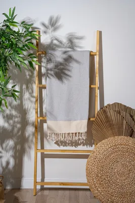 Immagine prodotto di Mijolnir, Baliksirti - Grigio, Grau, Fouta (Strandtuch), 90% BAUMWOLLE, 10% POLIESTERE, 90 x 180 cm