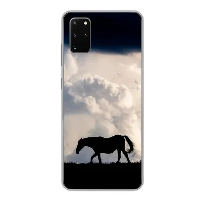 Produktbild von MuchoWow® Handyhülle Schutzhülle Hülle für Samsung Galaxy S20 Plus Pferd - Wolken - Schatten Silikon Softcase Handy Hülle - Hartschale