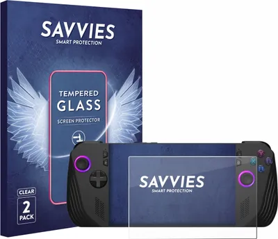 Produktbild von 2x Savvies Schutzglas für ASUS ROG Ally X (2024) Displayschutz 9H Glas klar transparent