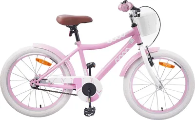 Image de Vélo enfant 18 pouces pour les 5-7 ans, rose clair