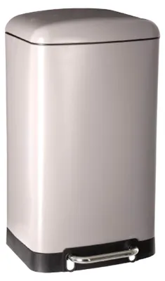 Produktbild von 5Five Mulleimer/Treteimer - taupe - Metall - 30 Liter - 34 x 61 cm
