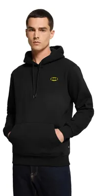 Produktbild von Spreadshirt DC Comics Batman Original Logo Stick Herren Premium Hoodie, L, Schwarz