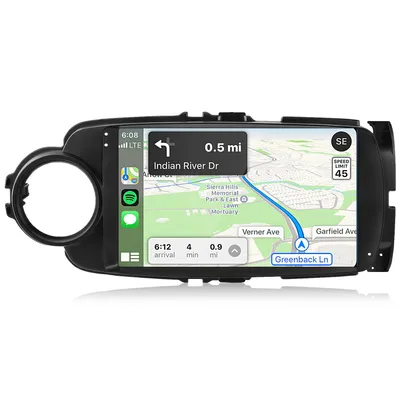 Zdjęcie produktu dla Radio samochodowe Android 15 4+64GB z nawigacją 'Carplay', radiem DAB, Bluetooth, sterowaniem przy kierownicy (SWC) i Wi-Fi, 2DIN, DAB+FM, przeznaczone do Toyoty Yaris (2012-2017)