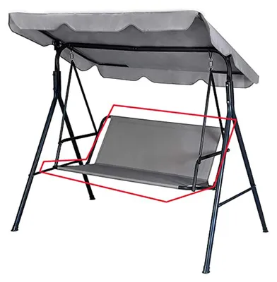 Produktbild von Hollywoodschaukel Sitzbezug Ersatz 115x50x50cm für Gartenstuhl und Schaukel wasserabweisend Ersatzstoff