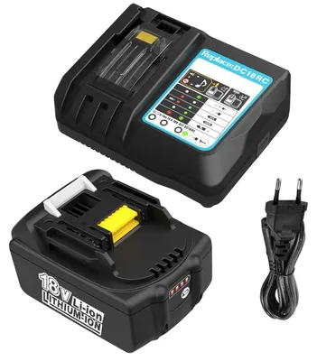 18-V-5,5-Ah-Akku + Ladegerät für Makita 18 V