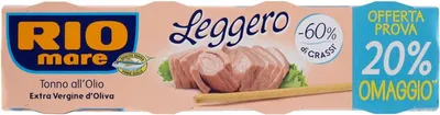 Produktbild von 6x Rio Mare Leggero Tonno olio oliva 4x 60g Thunfisch in Olivenöl Licht -60% Fett
