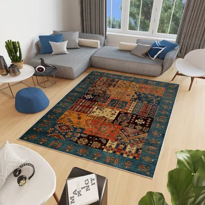Image de Conceptum Hypnose, Woopamuk029, tapis (160 x 230), 70 % COTON / 30 % POLYESTER, multicolore, 160 x 230 cm