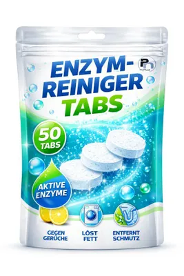 Produktbild von 50 St. Enzymreiniger Tab Geruchsneutralisierer mit Mikroorganismen Geruchsentferner
