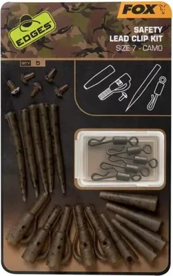 Obrázok produktu pre Fox Záveska edges Camo Safety Lead Clip Kit 7