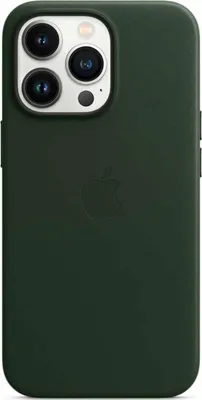 Image de Apple Couverture arrière en cuir MagSafe pour Apple iPhone 13 Pro Max - Vert séquoia