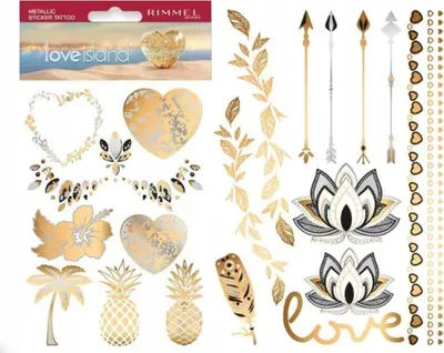 Image de Rimmel Tattoos Love Island Shapes Naklejki Na Tatuaż
