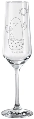 Produktbild von Mr. & Mrs. Panda Glas Kaktus Sonne - Transparent - Geschenk, Sektkelch, Geschenkidee, Scheidung, Champagnerglas, Sektflöte, Trennung, Glück, Kakteen, Sektglas, Trinkglas
