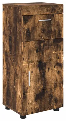 Produktbild von Badezimmerschrank-Set TULUM Geräucherte Eiche 37 x 31,5 x 82 cm