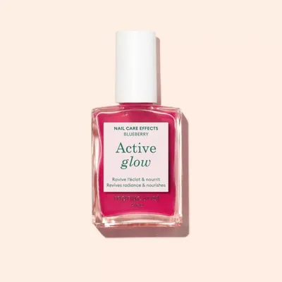 Obrázok produktu pre Manucurist Active Glow, Posilňovač nechtov, 15 ml, Výživný, Lesk, Priesvitné, Kefa, Fľaša