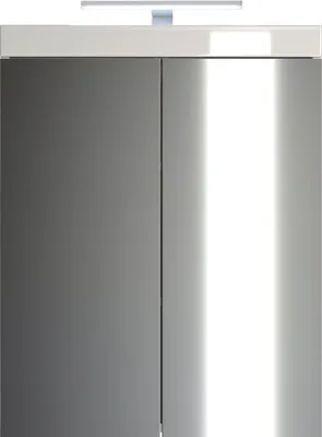 Produktbild von trendteam Bad Spiegelschrank Amanda Weiß Melamin/Weiß Hochglanz Tiefzieh 60 x 77 x 17 cm