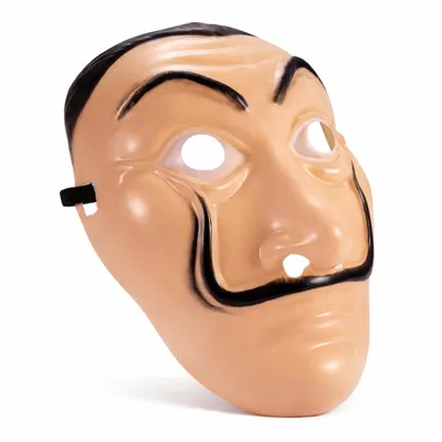 Obrázek produktu pro Dům peněz - kostýmová maska - jedna velikost - Salvador Dalí - pro dospělé - kostým na maškarní, karneval, Halloween